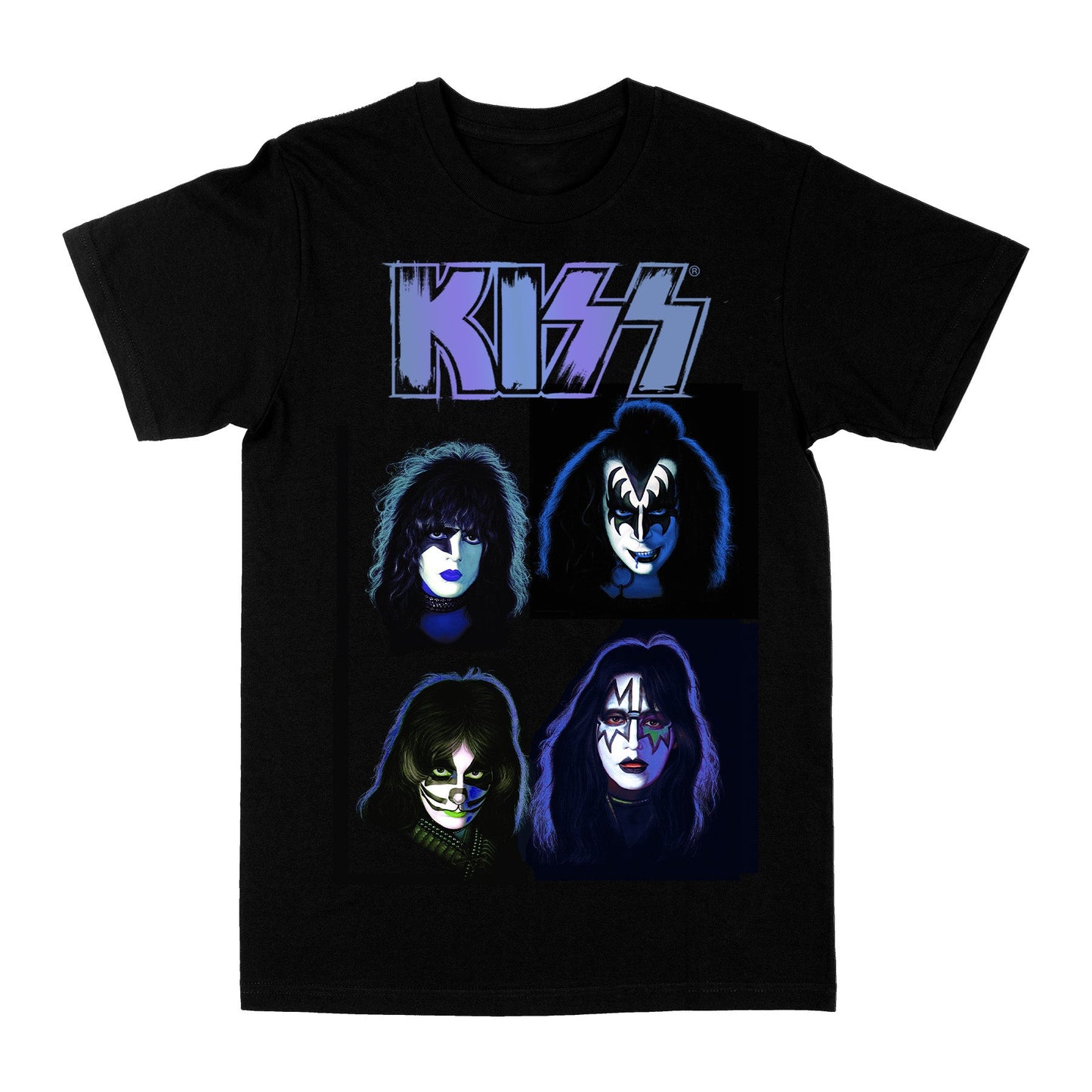 KISS Gradient Faces Graphic Tee