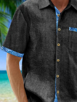 Bowling and Hawaiian Style Shirts (slate with blue accents)